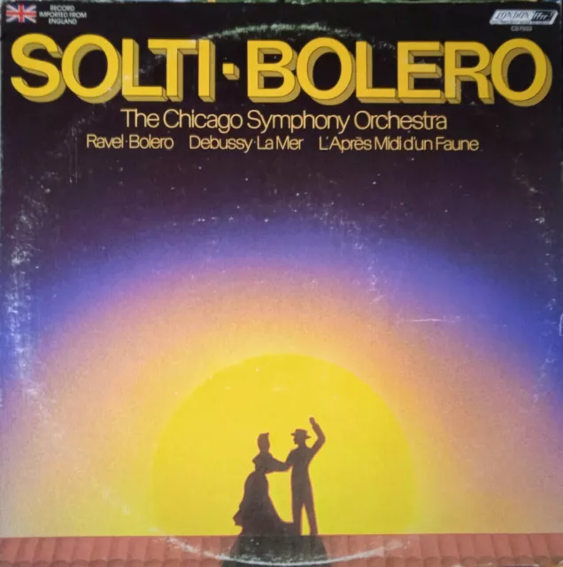 London Cs 7033 (Sxl 6813) Ravel Bolero Debussy La Mer *Cso Solti* 1W/2W Ex/Nm