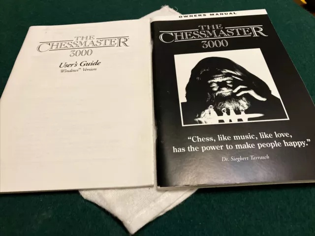 The Chessmaster 3000 User’s Guide Manual PC Big Box Edition