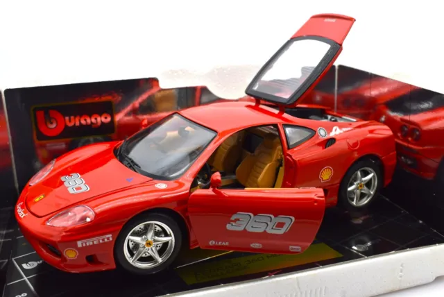 Miniature voiture Ferrari 360 Modena Challenge auto 1:18 Burago Véhicules