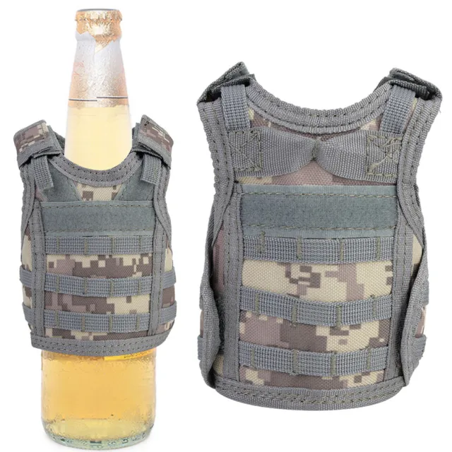 Beer Vest Mini Miniature Beverage Bottle Can Holder With Adjustable Straps(ACU D
