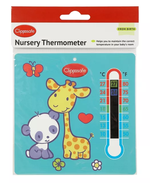 Clippasafe Home Sicherheit Kinderzimmer Thermometer Baby Säugling Kind Schlafzimmer Sicherheit Neu