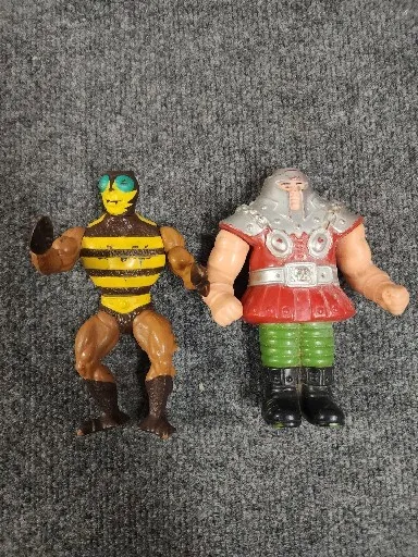 Lote de 2 figuras de acción de colección 1982 Mattel He-man MOTU Ram Man