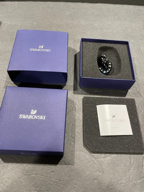 絶品 Swarovski 置物 1988年 SCS会員 限定作品 キツツキ var2
