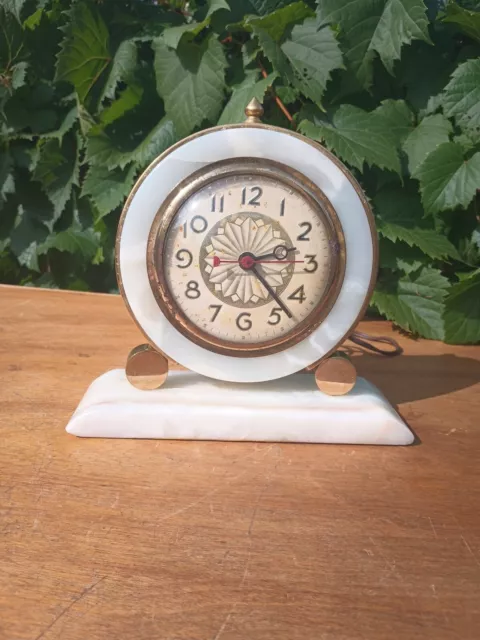 Vintage Marble Mantle or Desk Clock