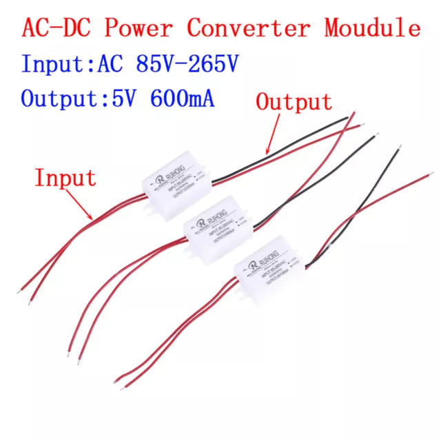 AC-DC Power Supply Module AC 0.3A 3W 220V to DC 5V 12V 24V Mini Converter ~mj