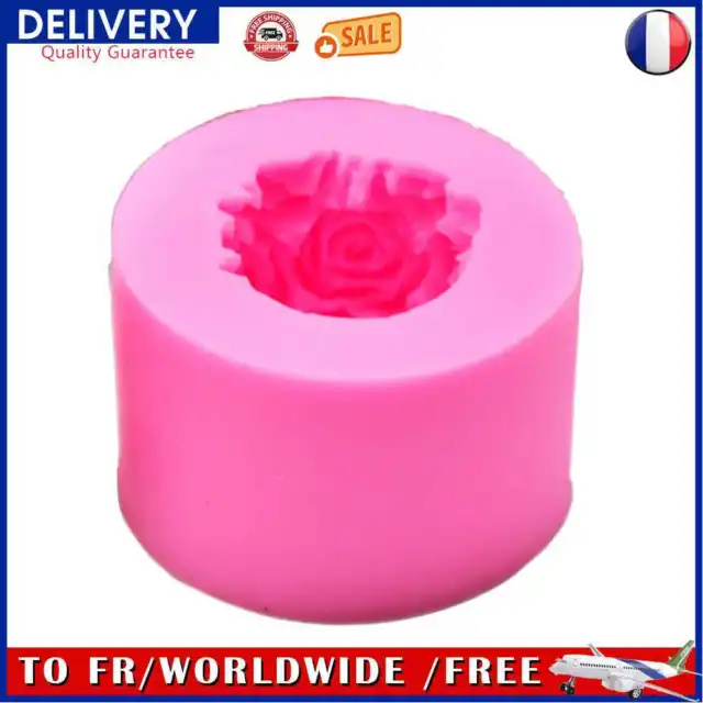 3D Rose Candle Mold Handmade DIY Flower Silicone Chocolate Cake Mould Soap Forms