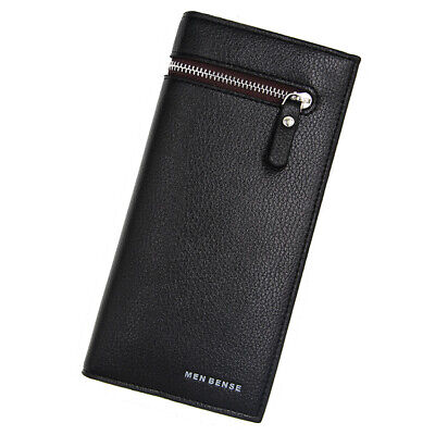 Mens Wallet Leather Credit ID Card Holder Slim Clutch Bag Billfold Coin Pouch