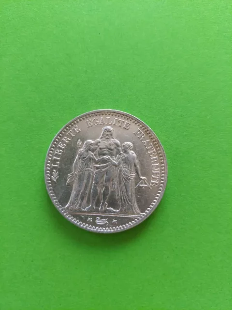 Pièce 5 Fr Argent Hercule / 1875 K