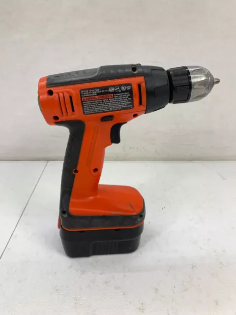 BLACK DECKER CDC1440 CORDLESS Drill Driver w Case and Battery S41