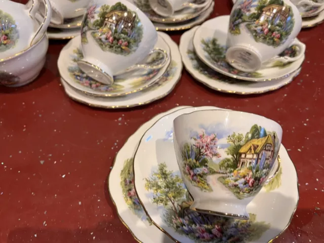 Royal Vale country cottage tea set