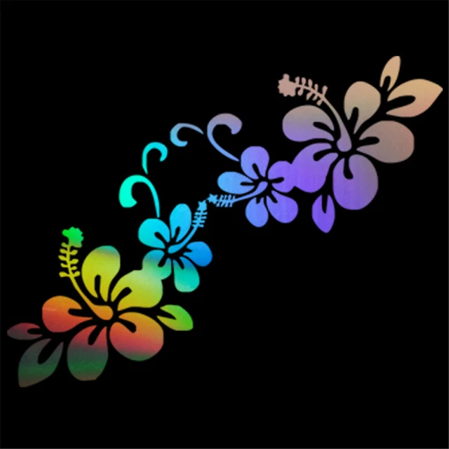 Autocollant Vinyle Décoration Cerise Et Fleur Pour Voiture, Fenêtre, Mur - Neuf, Motif Floral Rose