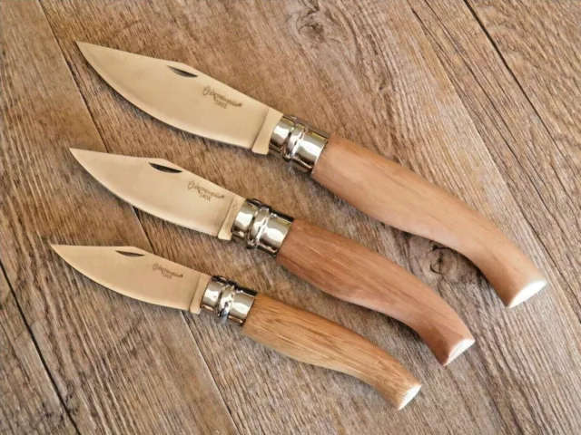 scuoio COLTELLO DA CACCIA PESCA  Blocco Lama legno extrementa chiudibile cucina