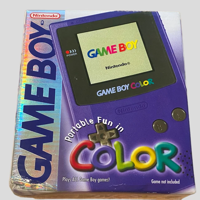 Nintendo Game Boy Color Grape BOX ONLY With Inserts & Manuals