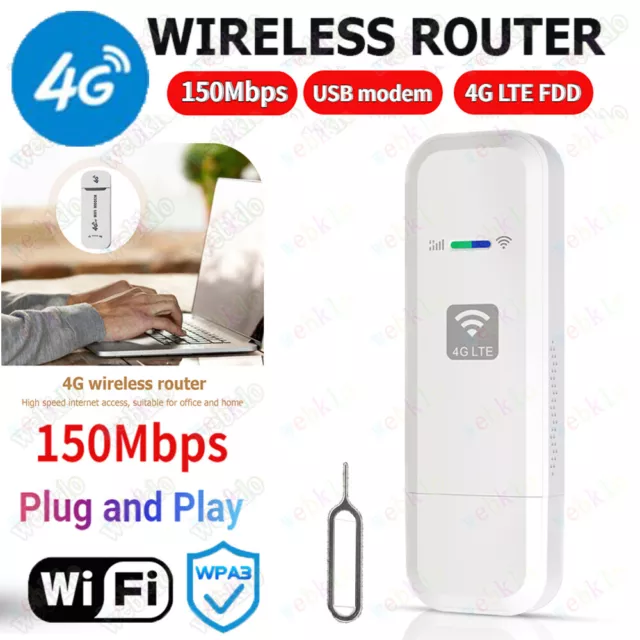 4G LTE Wireless WIFI Router USB Dongle Modem Mobile Broadband SIM Unlocked Card