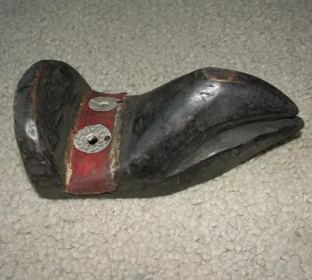 ​Old Ancient African Art Dan Bird Beak Masque Plate Eye Mask Antique Ivery Coast