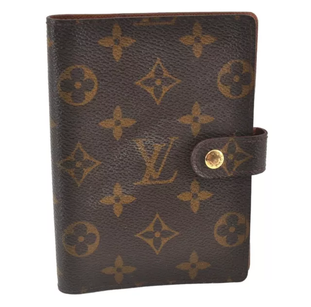 Authentic Louis Vuitton Monogram Agenda PM Notebook Cover R20005 LV 8194G