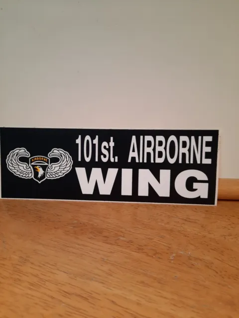 101st. Airborne Wing Bumper Sticker U.S. United States Army Military