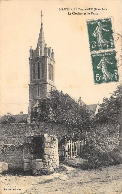 CPA 50 HAUTEVILLE SUR MER LE BELLOCHER ET LE WELL (not common shot