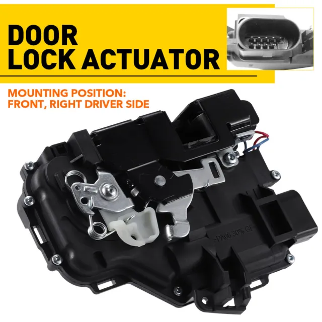 For 1998-06 Audi Tt Mk1 (8N) Drivers Front Right Door Lock Actuator Catch 9 Pin