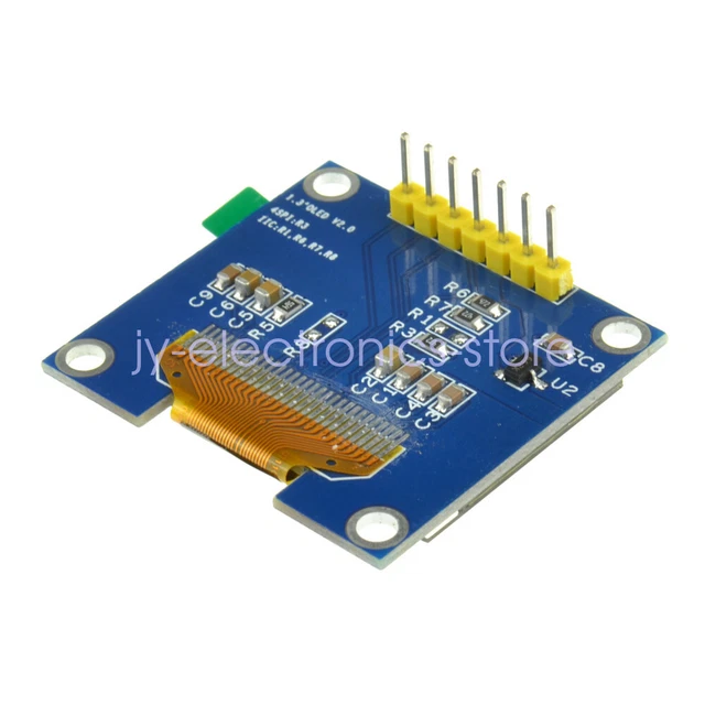 10PCS 3-5V 1.3" White SPI Serial 128X64 OLED Display Module for Arduino UNO R3
