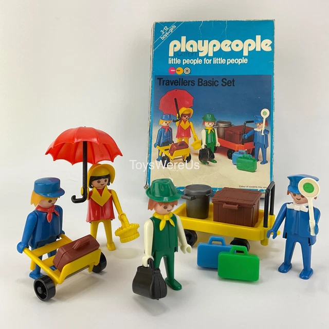 Playmobil Vintage - Personnages Playpeople 1750 Pompiers