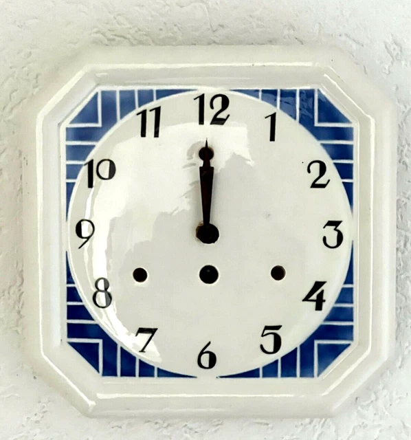 Horloge murale turquoise style vintage années 50 : par dbdesign