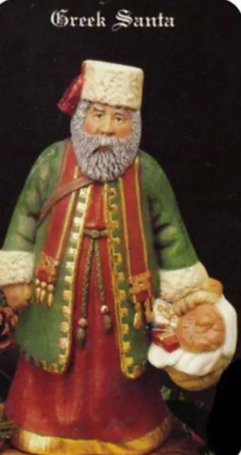 Greek International Santa Ready to Paint Unpainted Ceramic Bisque