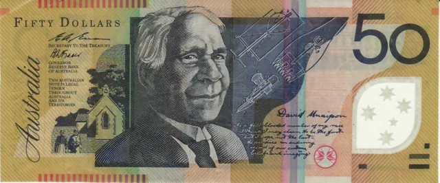 Billet Australia Australie 50 Dollars 1995 Unaipon Cowan #258556 EG 95 351 851