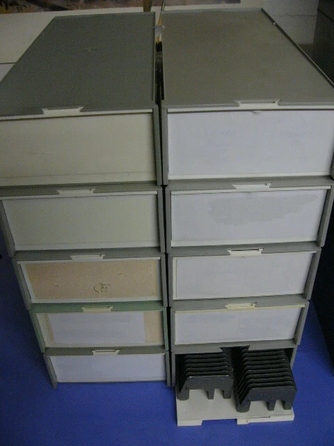 5 Diakästen  2 x 50 Universalmagazine Diamagazin Diabox Stapelbox guter Zustand