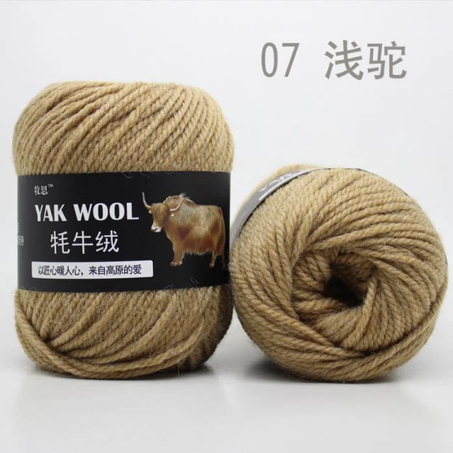 1000g Strickwolle Yak Wolle Cashmere Chunky Garn Crochet Soft Baby Baumwolle HOT 8