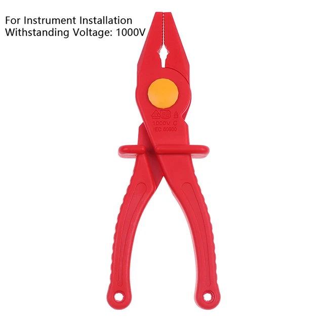Anti-magnetic Plastic Pliers 1000V Insulated Used for Instrument Installation *C