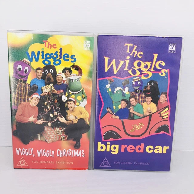 THE WIGGLES VHS Big Red Car Wiggle Wiggle Christmas PAL Video Cassette