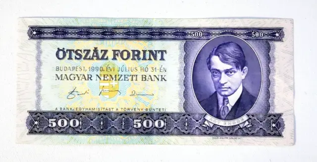 Hungary 1990 500 Forint Banknote ~ Pick #172