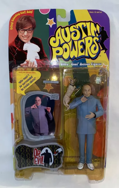 McFarlane Toys 1999 Austin Powers DR. EVIL & MR. BIGGLESWORTH ACTION FIGURES NIP