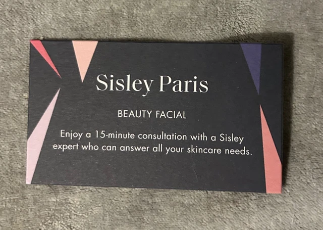 Sisley Paris 15 Minute Consultation Harvey Nichols Voucher