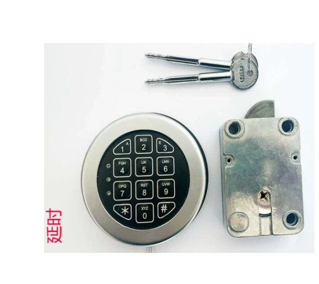 Serratura elettronica di sicurezza blocco solenoide e sostituzione chiavi master con tastiera cromata