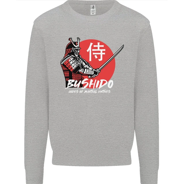 Felpa maglione Bushido Samurai Warrior Sword Ronin MMA Sword 2