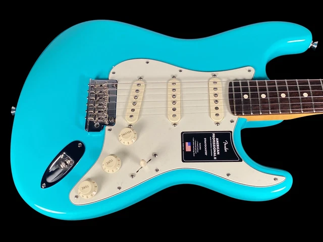 2021 Fender Stratocaster American Pro II USA STRAT Avec Bois Planche ~ Miami