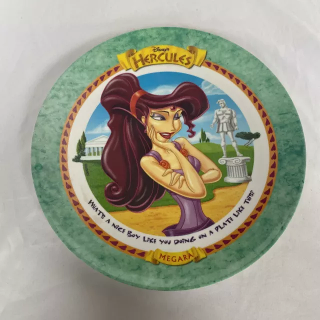 Disney Hercules Megara Meg McDonalds Melamine 9.5” Plate 1997 Vintage FREE SHIP