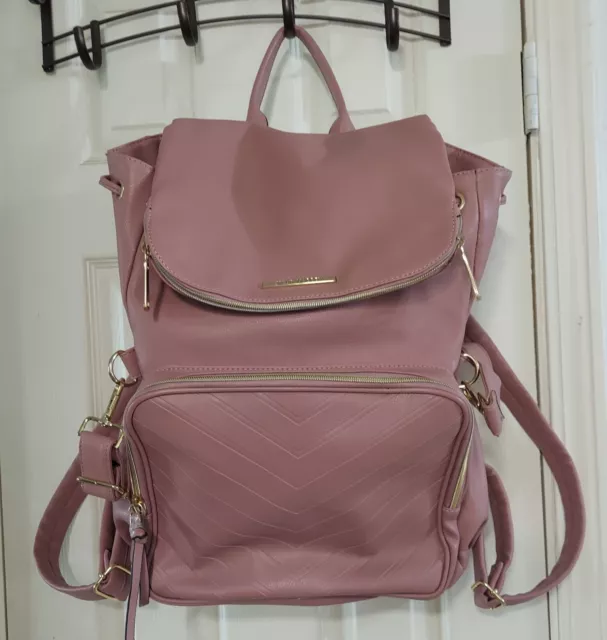 Steve Madden Baby Diaper Backpack Bottle Holder Mat Zippered Pouch US3