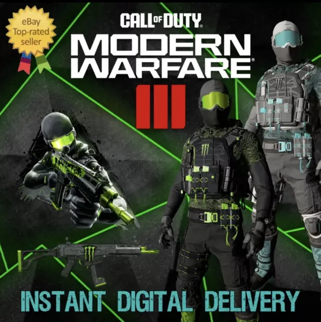 Call of Duty Modern Warfare 3 Monster Energy 1x Code Only Skins CoD MW3!