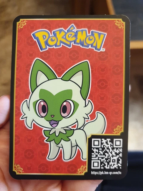 MCDONALDS POKEMON 2023 Red QR Code Card Sprigatito £1.99 - PicClick UK