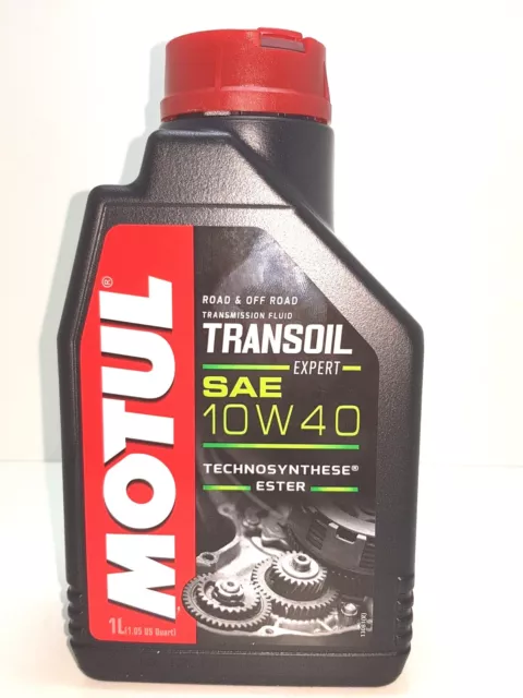 1 LITRO OLIO MOTUL TRANSOIL EXPERT 2T GEARBOX OIL SAE 10W40 (per ingranaggi)