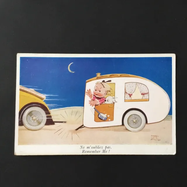 CPA Ancienne Signé Mabel Lucie Attwell Caravane Illustrateur Antique Postcard PC