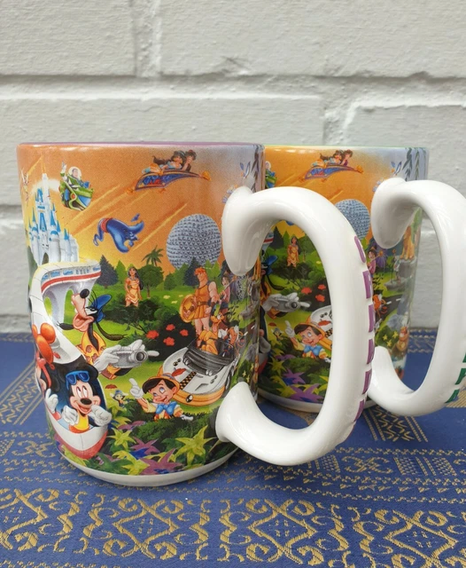 WALT DISNEY WORLD Grandma & Grandpa Large Coffee Mug 3D Disney Parks