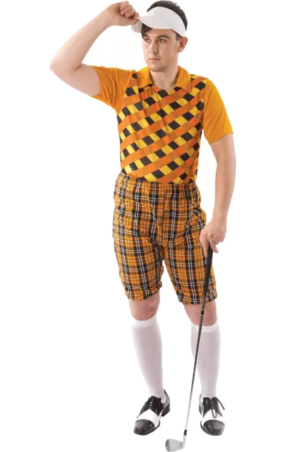 Orion Costumes Mens Orange Pub Golf Sport Stag Night Fun Fancy Dress Costume