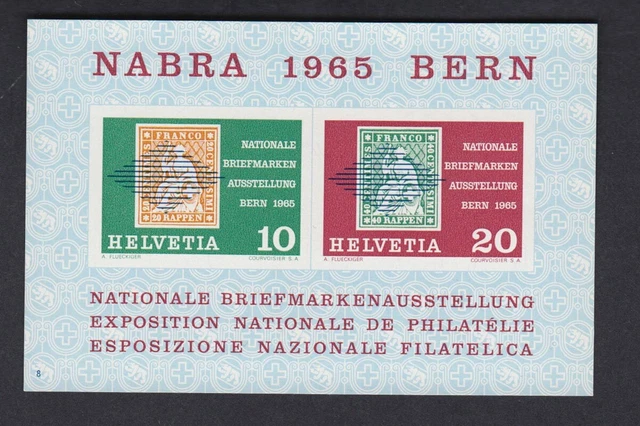 Vignette Schweiz NABRA 1965 Bern Nationale Briefmarkenausstellung