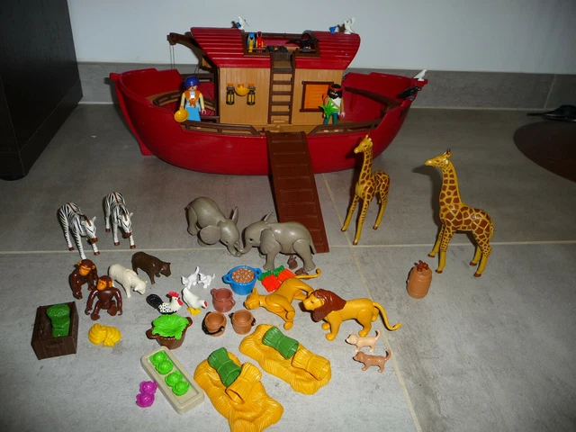 Playmobil Wild Life 3255 pas cher, Arche de Noé Playmobil Wild Life 3255 pas cher, Arche de Noé