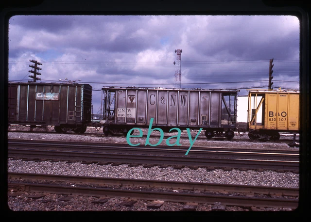 Orig Slide Chicago & North Western C&NW  #69655 airslide hopper 1985