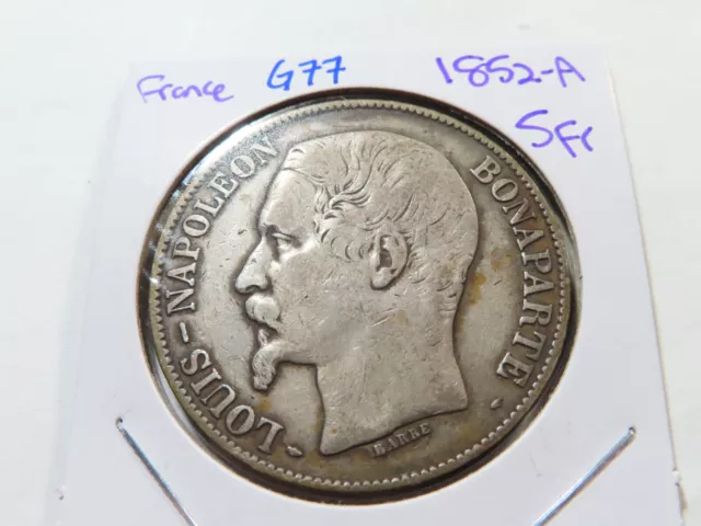G77 France 1852-A 5 Francs